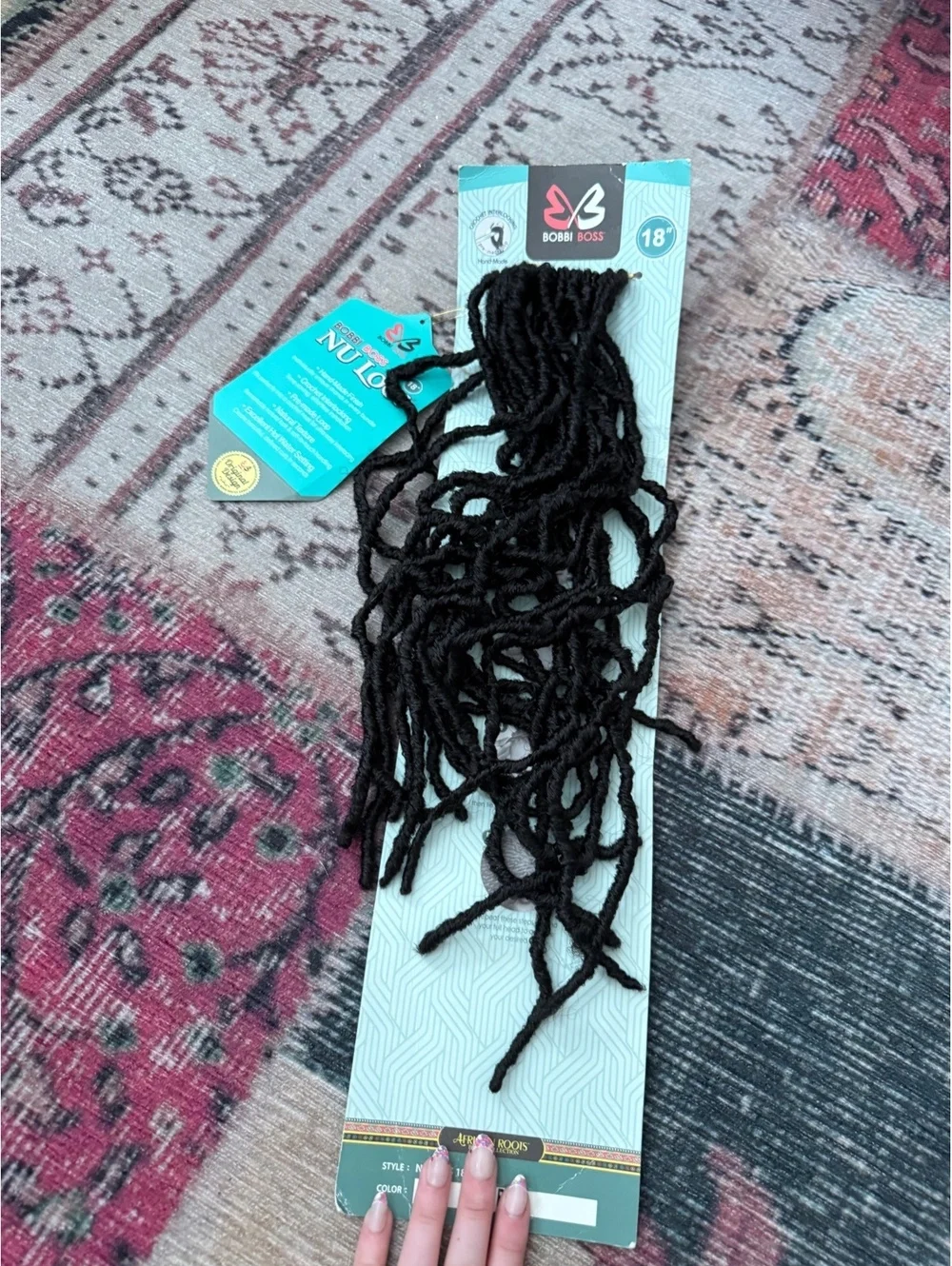 Nu locs Bobbi boss African roots 18 inch synethic black